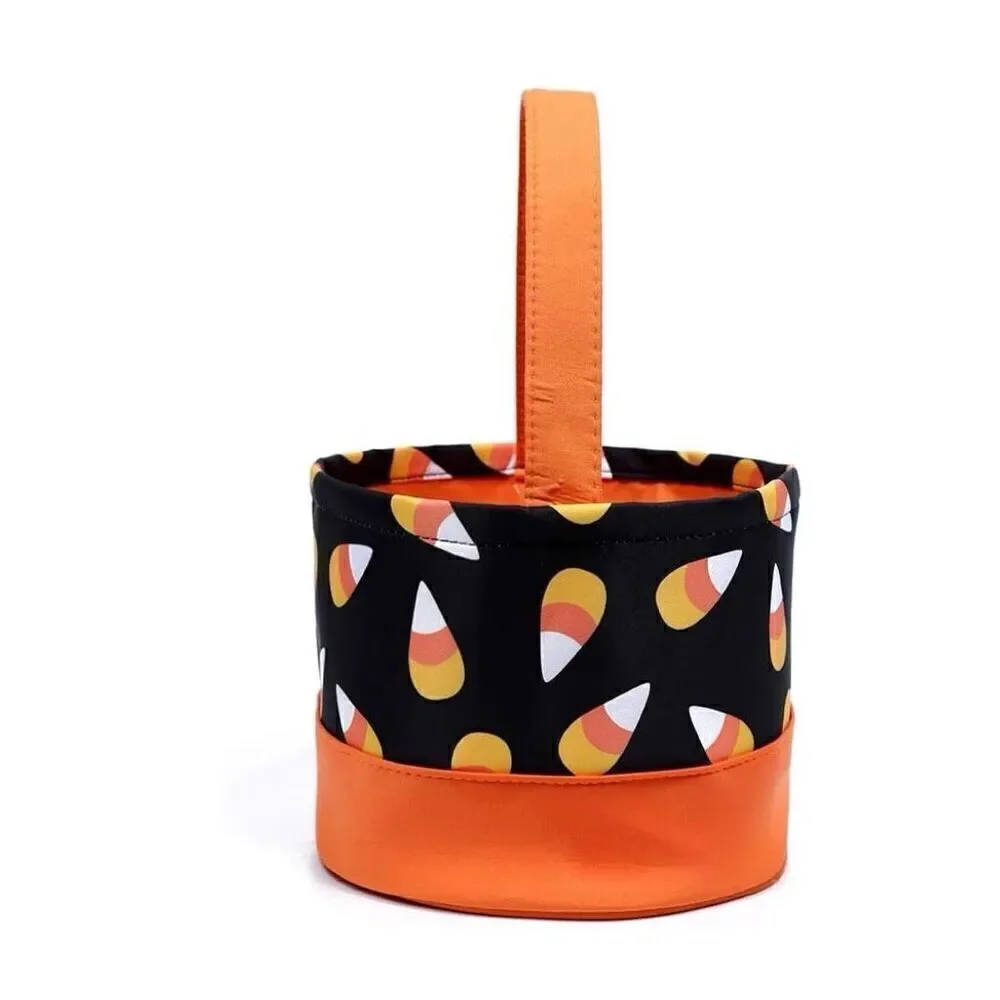 Kids Halloween Trick Or Treat Candy Cone Reusable Candy Tote Bag New